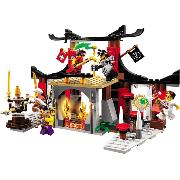 

214PCS Ninjago 10319 Duel Ninjutsu Driving Range Model Block compatible with Legoing ninjagoes Educational toys for children