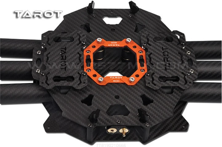  Free Shipping TAROT T810 3K Carbon Fiber Foldable Hexacopter Frame Kit TL810A W/O Landing Skids