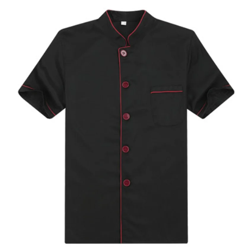 

Man Woman Chef Uniform Food Service Short Sleeve Double Breasted Breathable Bakery Cook Kitchen Master Shirt Tops Chef Jacket