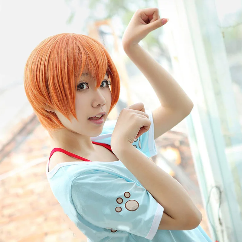 Coshome Love live T Shirt lovelive Hoshizora Rin Cosplay Costumes Cat T-shirts Women Girls Halloween Party Summer Tees Tops (5)