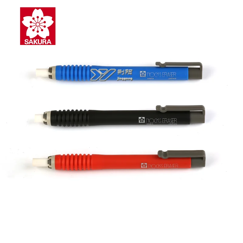 Японская Сакура ластик Nocks черный/синий/красный для карандашей Свинцовые резиновые XNEA школьные и офисные принадлежности