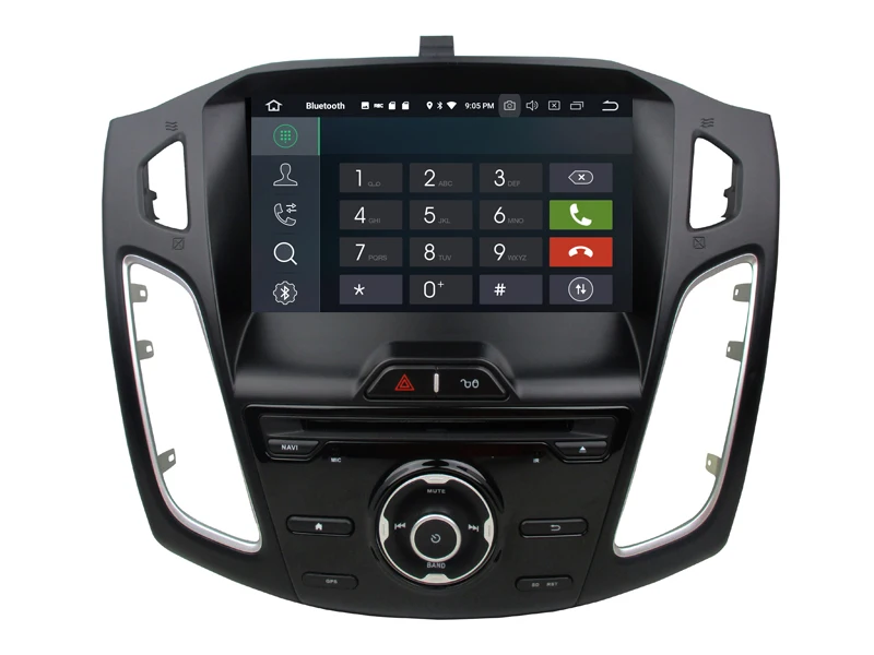 Top 9" one din car dvd gps navigation for ford focus 2012 2013 2014 with android 9.0 system octa core 4G RAM 64G ROM built in wifi 1