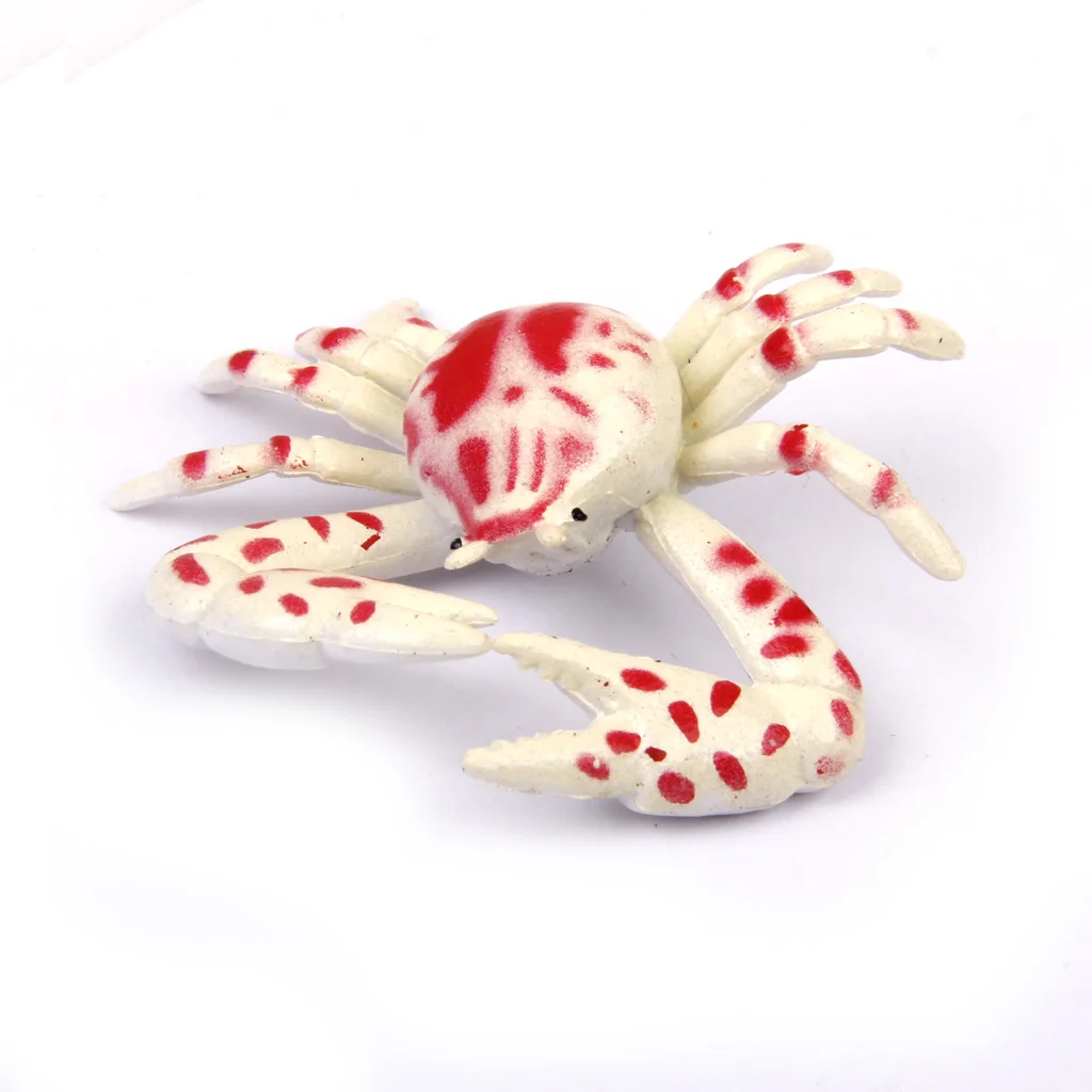 Set of 8 Pieces Various Plastic Crab Model Animal Display Figures Filler Toy Collection