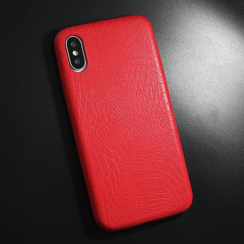PU Leather Pattern Phone Case for iphone 6 6s 7 8 plus Case Back Cover For iphone X xs max XR Case (10)