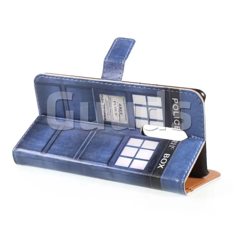 Police Box Leather Wallet Case for Xiaomi Redmi Note 4X