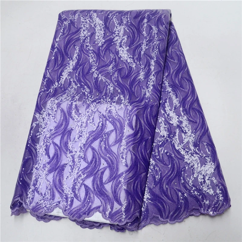 

African Tulle Lace Fabric 2018 High Quality Organza Lace Fabric Nigerian Lace Fabric embroidered sequins Tulle French Lace