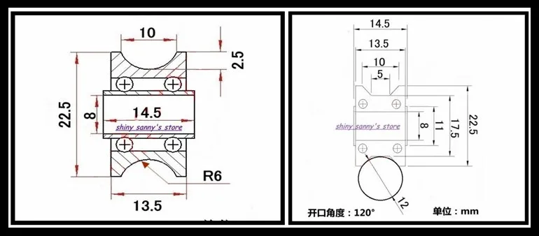 5 шт./лот U22/T22+ M8 винт 8x22,5x14,5x13,5 мм подшипник стальной глубокий шаровой подшипник следы ходьба направляющая рейка подшипник абсолютно