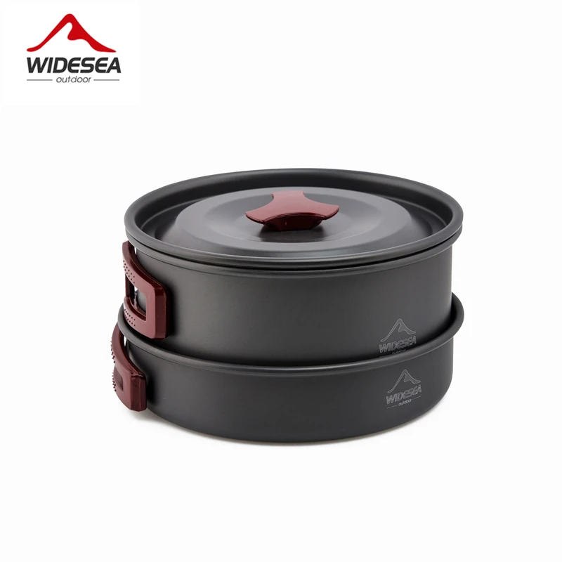 Widesea 2-3 التخييم أدوات المائدة مجموعة الرحلة السفر أدوات المائدة في الهواء الطلق المطبخ طقم أواني الطبخ التخييم تجهيزات المطابخ المشي utenils الس...