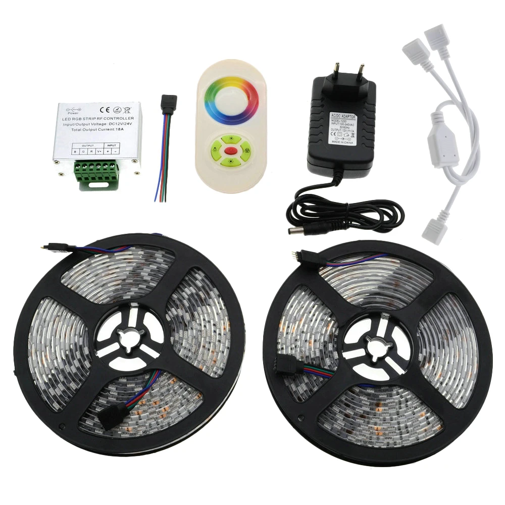 RGB СВЕТОДИОДНАЯ лента SMD 5050 светильник аемая 5 м 12 В постоянного тока гибкая полный