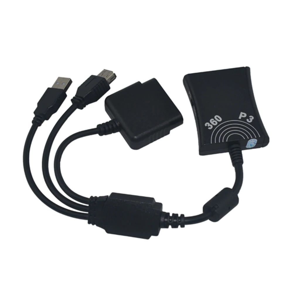 10pcs a lot 3 in 1 Controller Converter Adapter Cable for PS2 to PS3