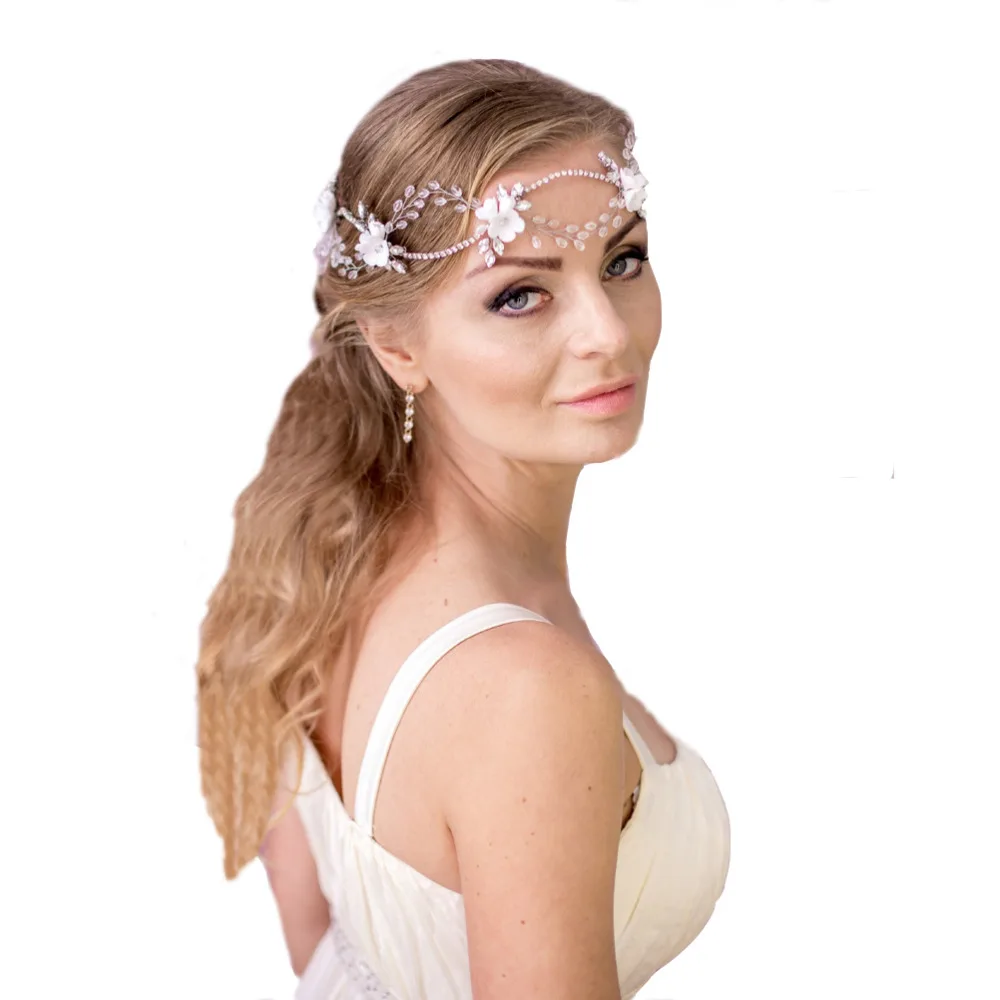

Bridal hair piece Bridal hair flower crown Wedding hair accessories Crystal headpiece Wedding hair piece Bridal headpiece Weddin