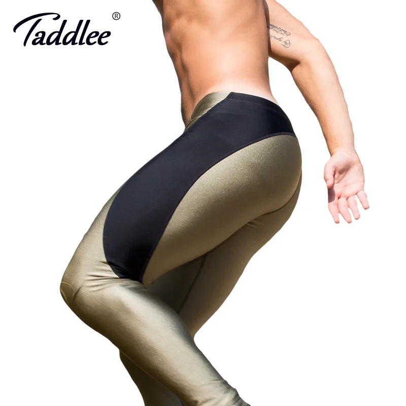 

Taddlee Brand Tights Long Pants Running Sports Nylon Sexy Legging Men Workout Johns Gay Active Sweatpants Fitness Man Bottom New