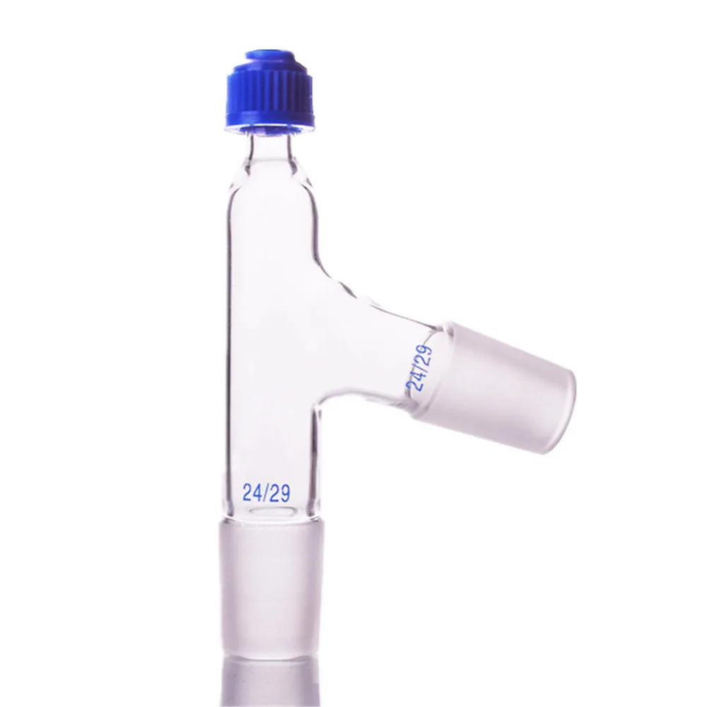 

24/29,3-way Glass Thermometer adapter,with Plastic screw,lab glassware