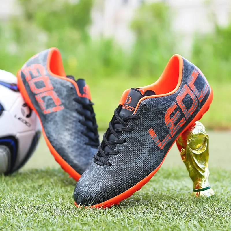 Спортивные размеры 33–45 Для мужчин мальчик дети футбольные бутсы для Футбол для мини-футбола обувь TF хард кроссовки Крытый Футбол сапоги