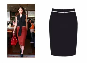 

2017 Fashion Women Spring Autumn Summer Slim Pencil Skirt High Waist Long Skirt Plus Size Formal Skirts Women LY42