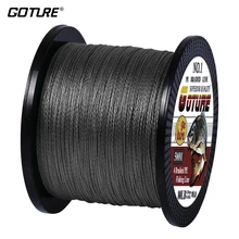 Goture PE Braided Fishing Line Multifilament 500M 4 Strands Cord Carp Fishing Lines For Saltwater 8