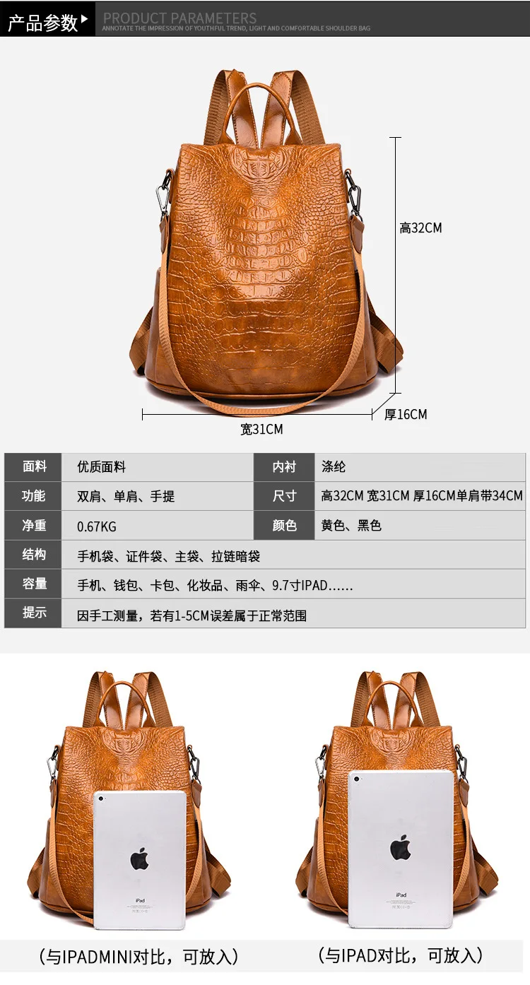 Популярный женский рюкзак из мягкой кожи в европейском и американском стиле, женская сумка из искусственной кожи