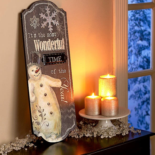 Frosty The Snowman Holiday Wall Sign