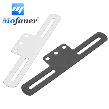 

License Plate Bracket For Harley Cafe Bobber Black Silver 178x25mm
