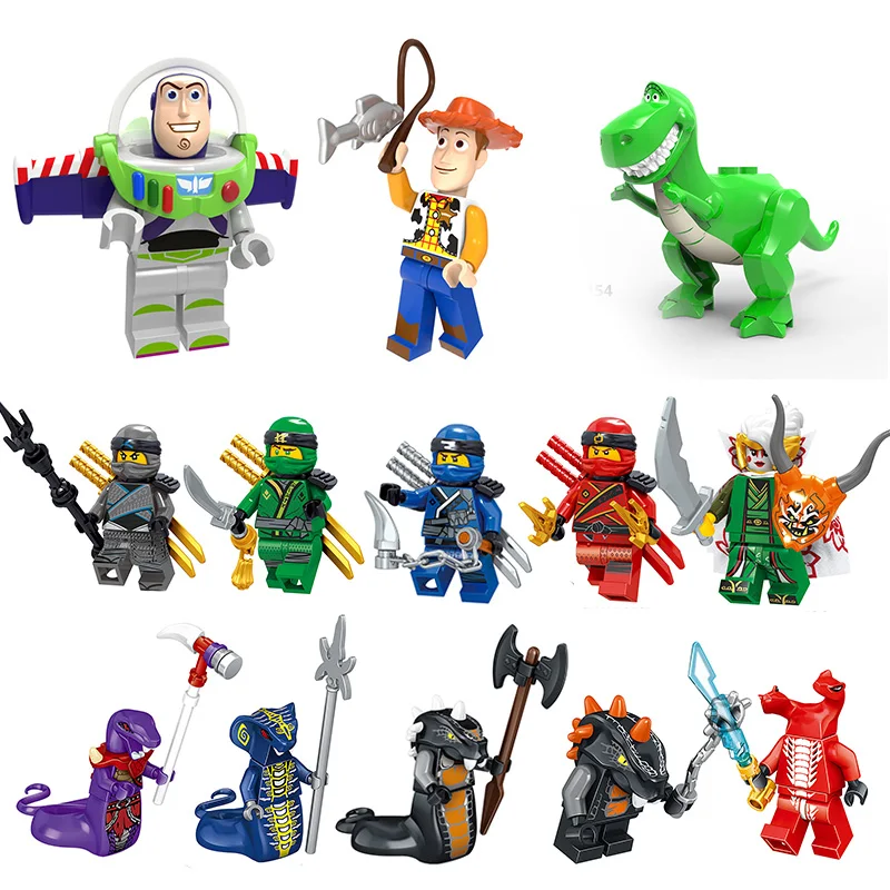 

Single Sale Toy Story IV Figure Buzz Lightyear Dragon Building Blocks NinjagoINGlys Block Ninja Heroes