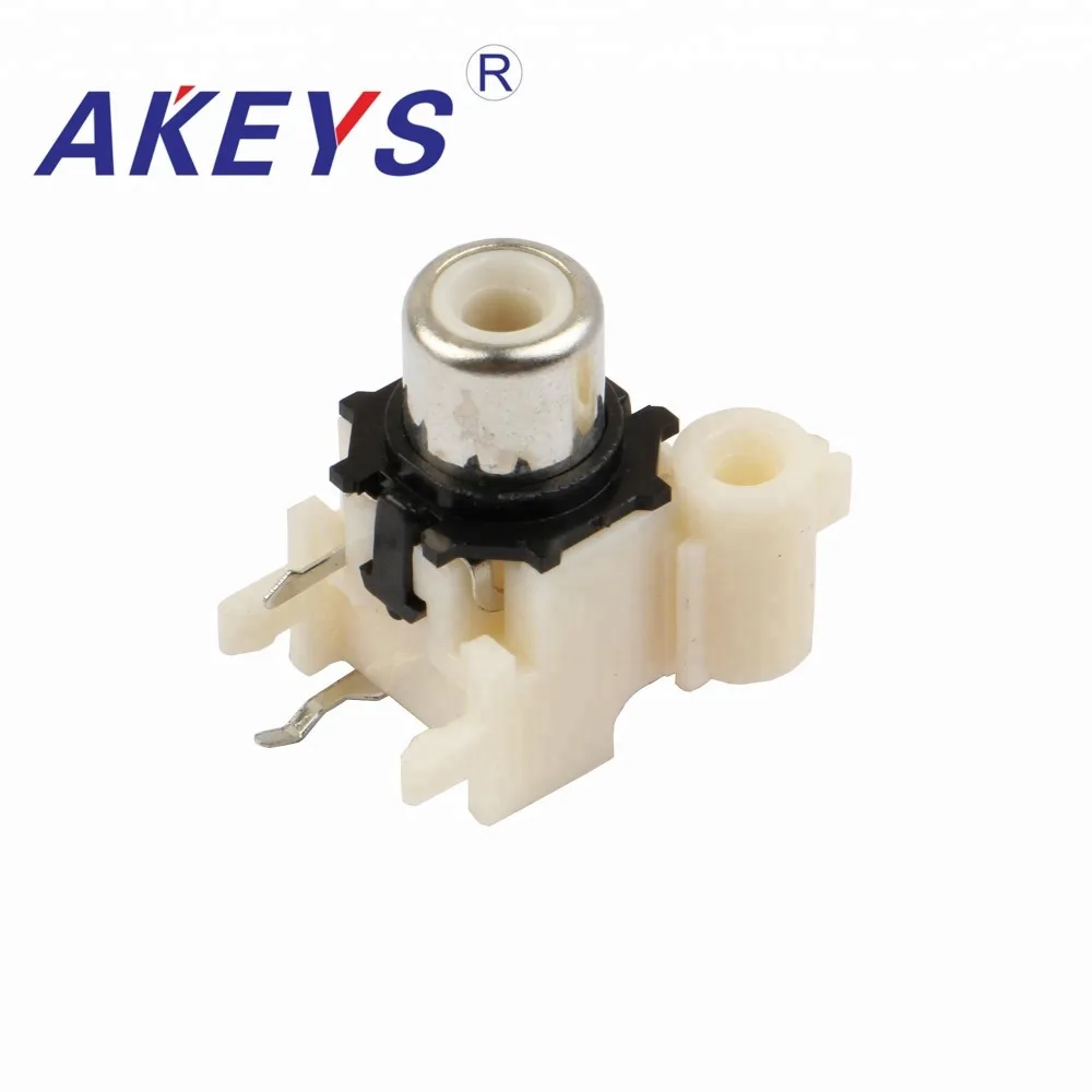 

10PCS AV-8.4-8 Factory direct PCB Mount AV Concentric Outlet 1 RCA Female Socket Board