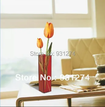 

Multicolored Traditional Chinese Acrylic Tabletop Vase Free Shipping Home Table Decorations Crafts flower pots planters
