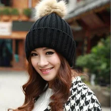 Бренд, женские весенне-зимние шапки, шапка вязаная шапка, вязаная шапка из кроличьего меха с помпонами, Повседневная кепка для защиты ушей, Chapeu Feminino