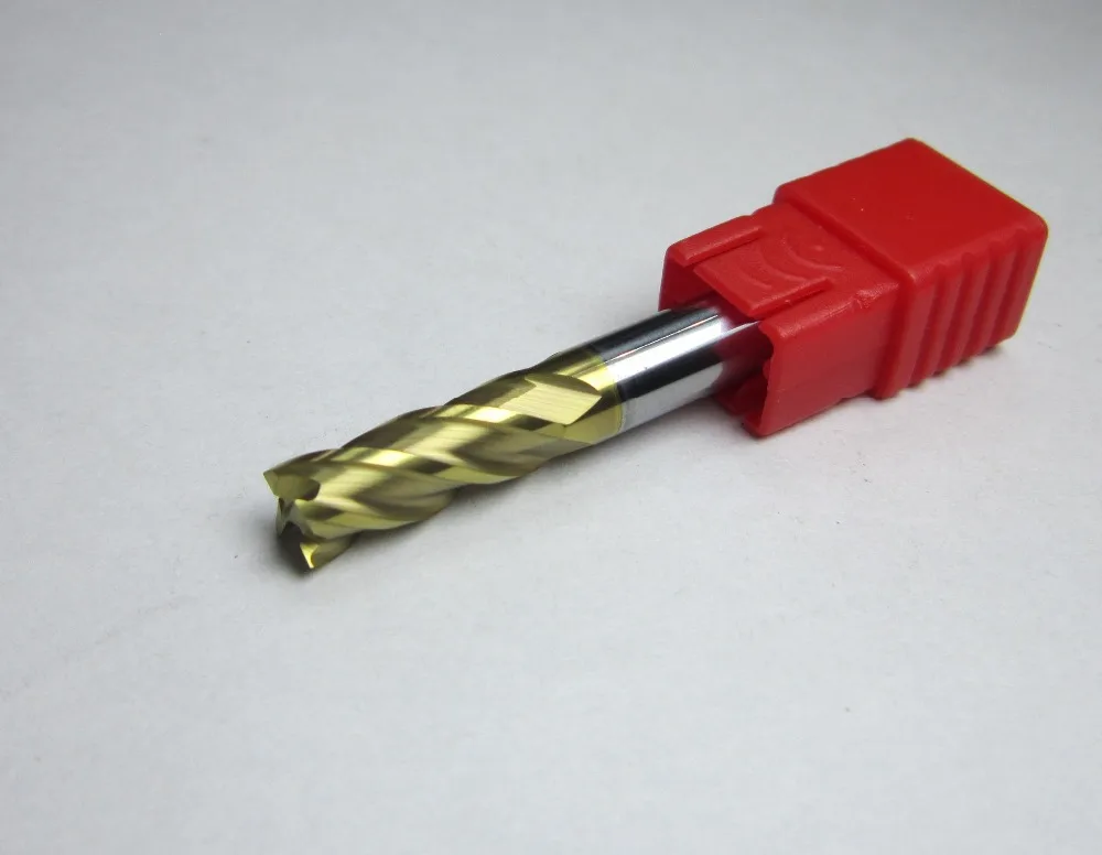 

5PCS Diameter 6mm HRC62 four 4 flutes tungsten carbide end mills CNC machine flat milling cutter for stainless steel hard steel