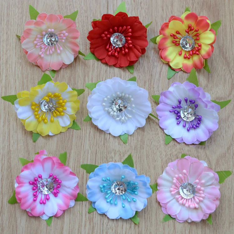 

artificial flowers Beautiful cherry blossoms with diamond jewelry accessories, shoes and clothes diy decorative good simulation