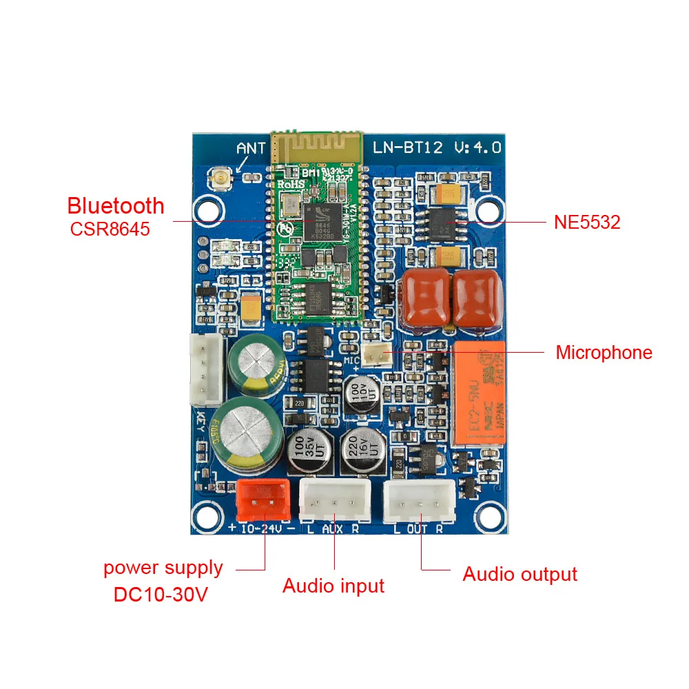 Плата аудиоресивера AIYIMA CSR8645 4 0 с Bluetooth Hi Fi ресивер без потерь модуль для усилителя