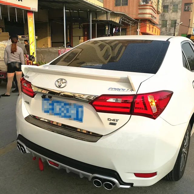 For Toyota Corolla Trd Style Spoiler Abs Material Car Rear Wing For Toyota Corolla Trd Style Spoiler Abs Material Car Rear Wing Unpaint Color 2017