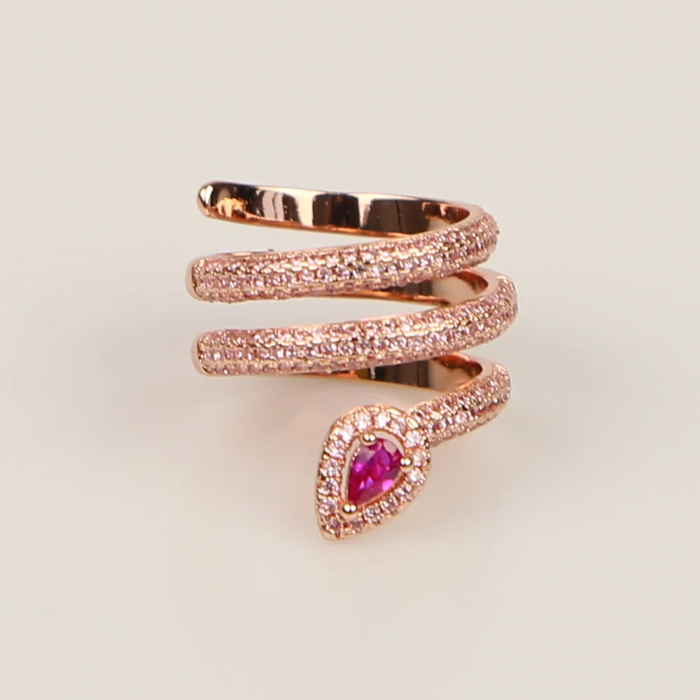 brass ring size 7 pink cz (3)