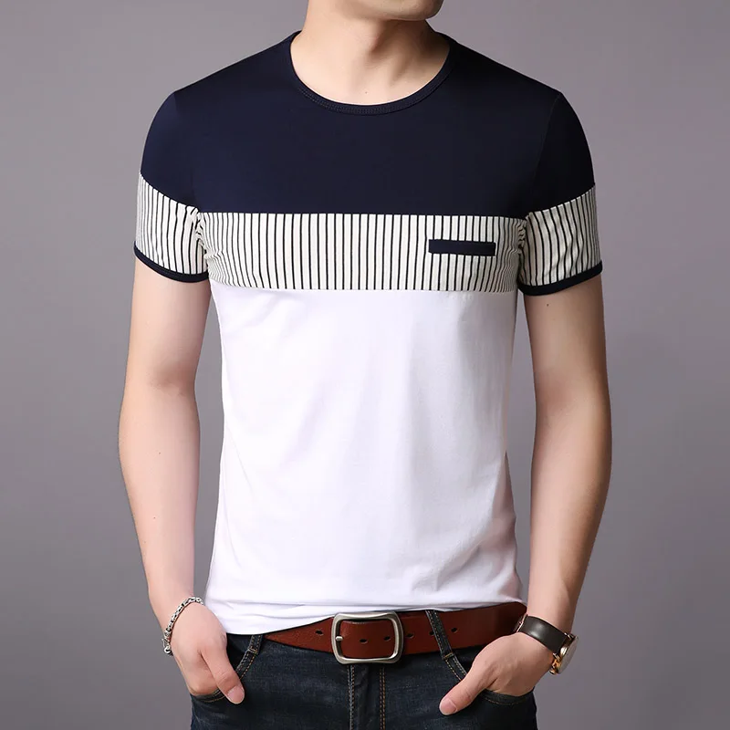 Новинка, модная брендовая мужская футболка с о-образным вырезом, летняя уличная одежда, топы, тренды, подарок бойфренду, Корейская футболка с коротким рукавом, мужская одежда - Цвет: Белый