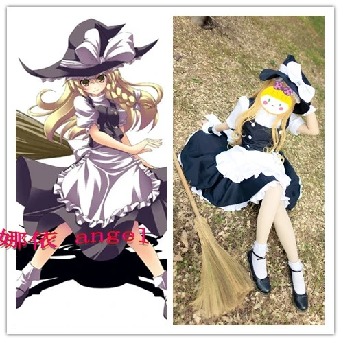 

Touhou Project Scarlet Weather Rhapsody Kirisame Marisa French maid cosplay costume customize any size