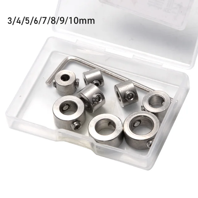 Drill Stop Collar Set 3mm-16mm Drilling Bit Depth Stopper Ring Woodworking Tools