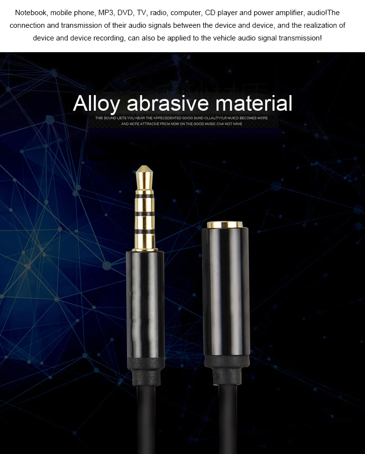 4 3.5mm Jack Aux Cable Audio Extension Cable Male to Female Aux Cable For Car iPhone7   Headphone Stereo Speaker cable Aux Cord 5M10M