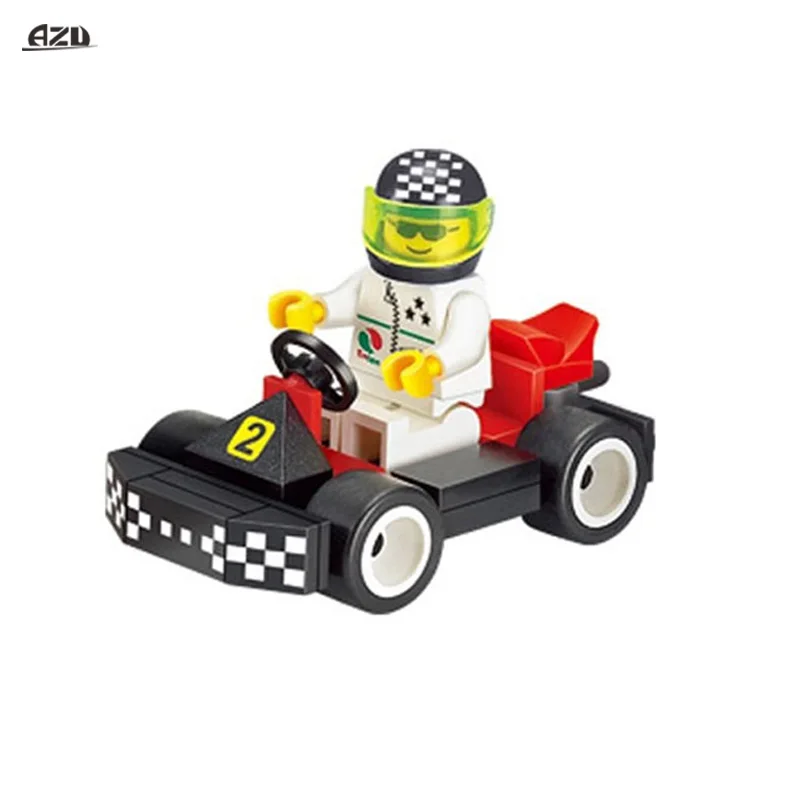 

Racing Series Racing Karting Car Rapid Drift Racing Car Building Blocks Sets DIY Assembed Bricks Kits Children Xmas Gift Toy