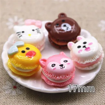 

10PCS hamburger bear/rabbit/chick Resin Flat back Cabochon Art Supply Decoration Charm Craft