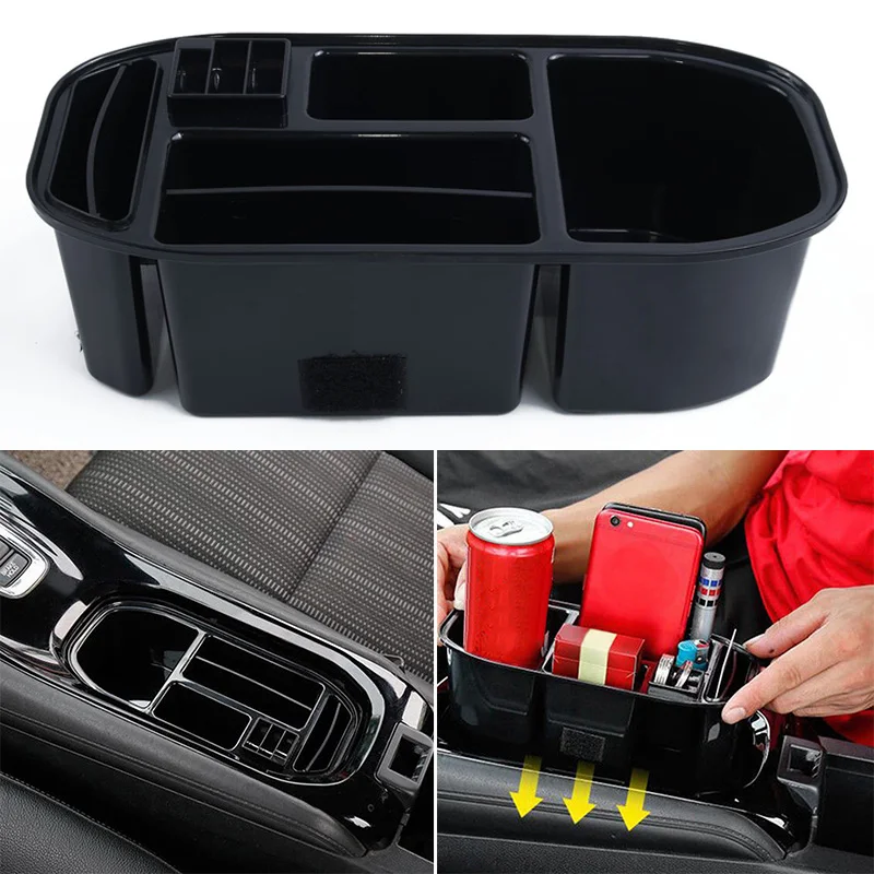 1 шт. ABS пластиковая коробка для хранения Автомобильный держатель для стакана воды коробка для хранения Контейнер лоток многосекционный дизайн для Honda Vezel HR-V HRV
