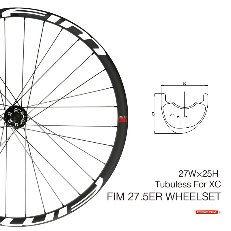 

27.5er OFFSET Cross Country XC Wheels 27mm*25mm Carbon asymmetric MTB Rim Supler Light Weight wheelset