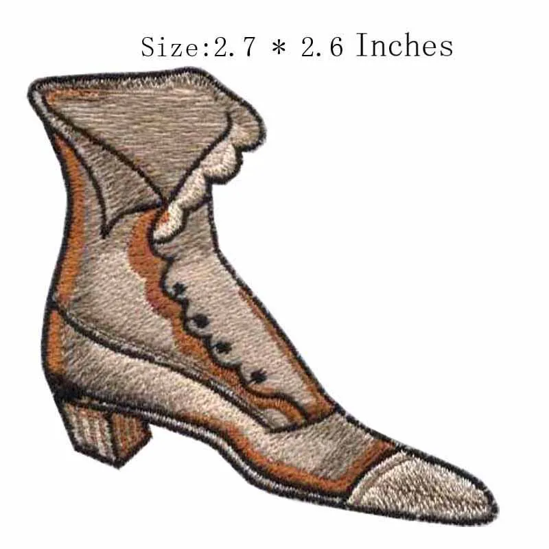 

High-heeled shoes 2.7"wide embroidery patch for fieltro/3d patch/embroideries