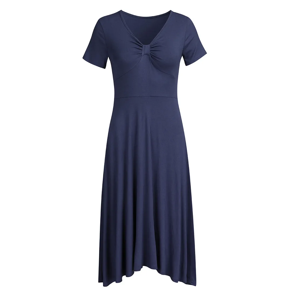SAGACE Women Maternity Pregnant Long Dress Nursing Baby Nightgown Casaul Breastfeeding Nursing Baby Pregnancy Sundress