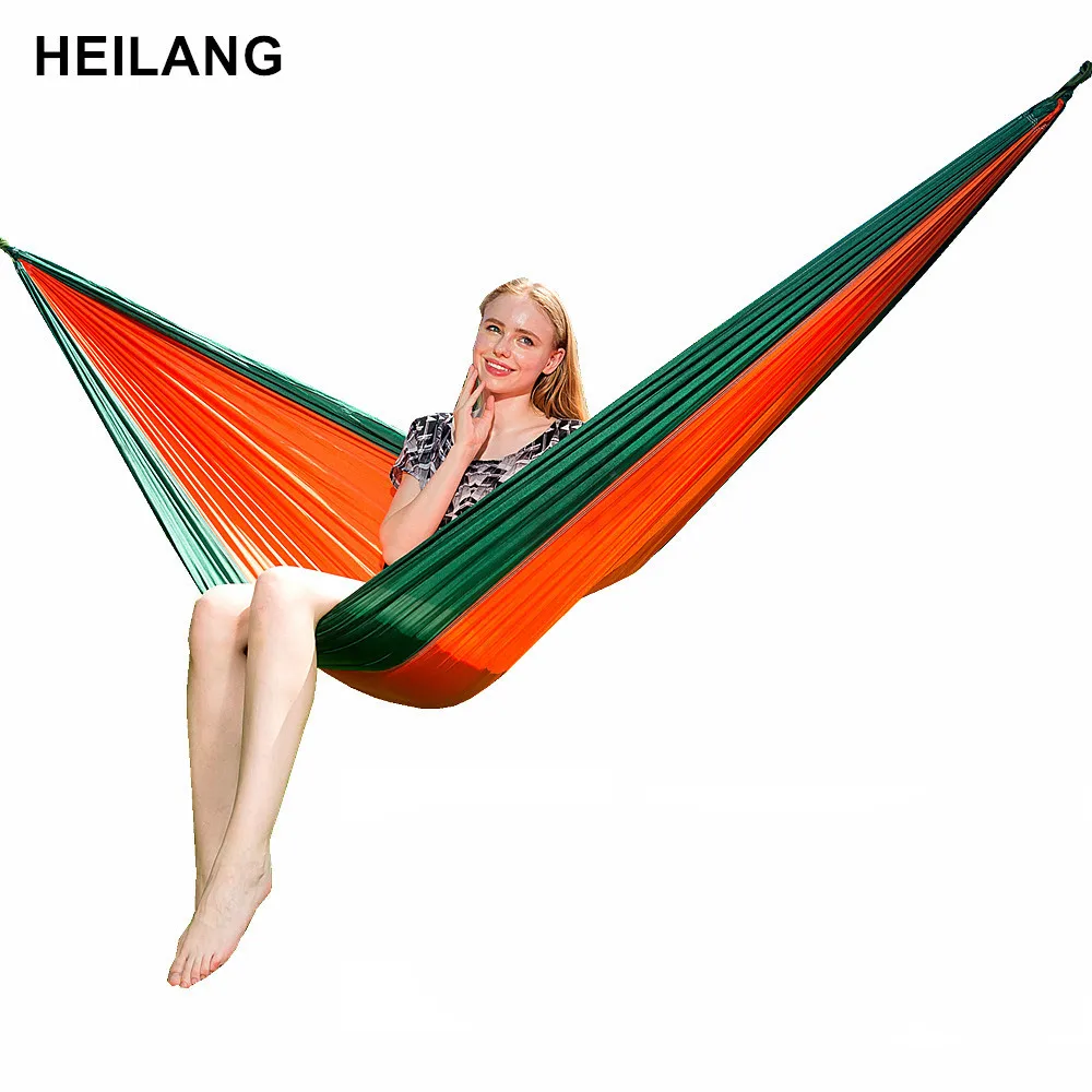 

Single Double Hammock Adult Outdoor Backpacking Travel Survival Hunting Sleeping Bed Portable Swing Hamac Hamaca Hangmat Amaca