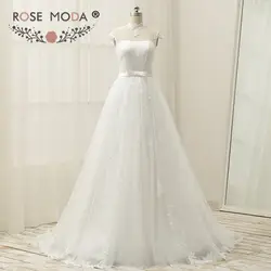 Розовое Moda свадебное платье с высоким воротом и рукавами-крылышками 2019 свадебное платье с открытой спиной es Boho с кружевом реальные