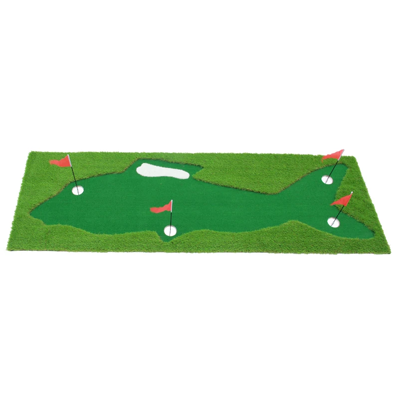 100*300 см Fungreen Mini Golf Putting Green Portable Olotin Shark Design Turf|Обучение гольфу| |