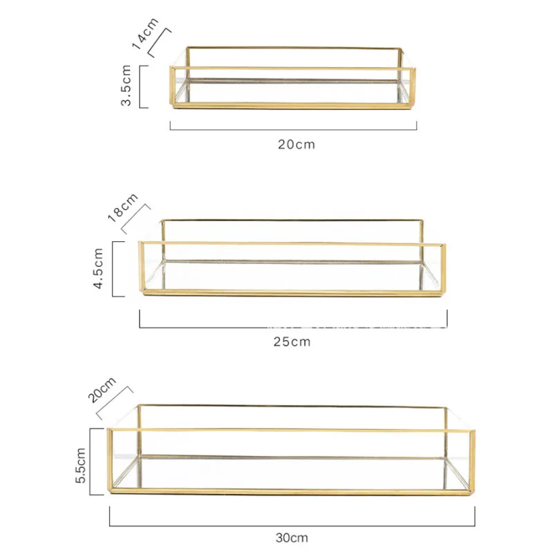 Золотые стеклянные подносы для хранения в скандинавском стиле, десертные фруктовые ювелирные изделия, демонстрационные тарелки, кухонные домашние настольные декоративные держатели для хранения