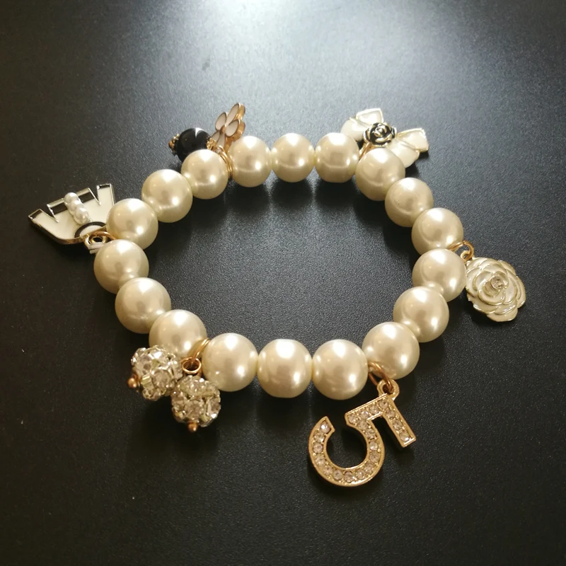 Искусственный жемчуг бусины дизайн channel cc браслеты и браслеты для женщин bijoux № 5 роскошный браслет pulseiras feminina