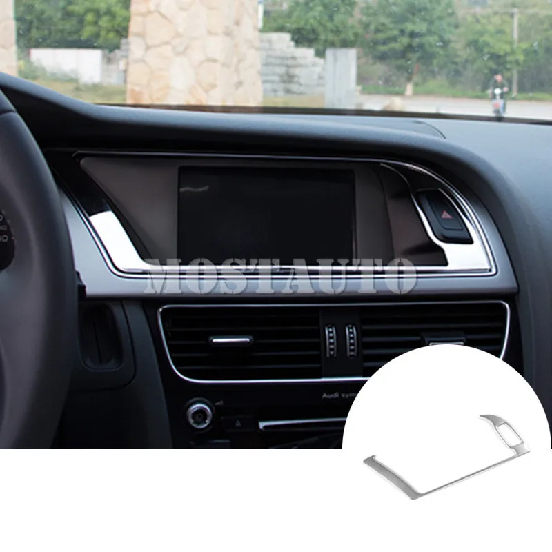 Us 19 89 16 Off For Audi A4 S4 Interior Centre Console Gps Navigation Frame Cover Trim 2008 2015 1pcs In Interior Mouldings From Automobiles