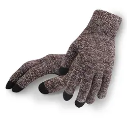 Мужские вязаные перчатки утолщенные сенсорный экран высокое качество мужские теплые шерстяные кашемировые перчатки зима осень женские