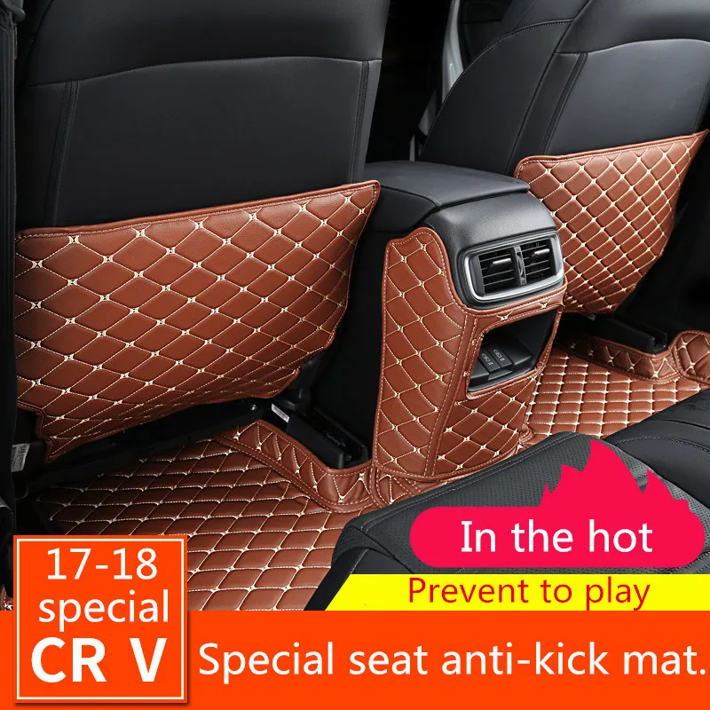 

Car Care Seat Back Protector Case Cover for Children Kick Mat Mud Clean Transparent Anti-kick Pad for 2017-2018crv.CRV